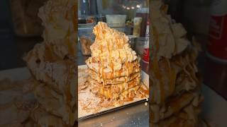 CINNAMON TOAST CRUNCH CHEESECAKE PANCAKES from Elm Street Diner in Norwalk, CT! 🥞😍🤤 #DEVOURPOWER