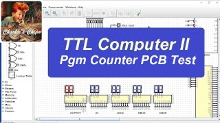 TTL Computer II #20 - Program Counter PCB Test