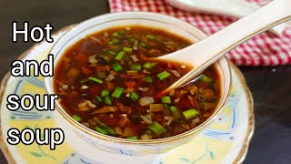 hot and sour soup/vegetable hot and sour soup/winter special soup/soup recipe/vegetable soup recipe