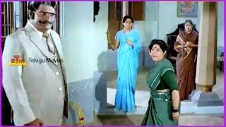Shavukaru Janaki & Nuthan Prasad Comedy Scene - In Samsaram Oka Chadarangam Movie