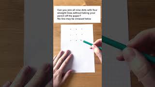 How to connect 9 Dots with 4 Lines | Incredible Brain Teaser Test