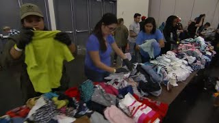 Houston convention center becomes flooding evacuation shelter