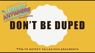 Don't Be Duped - How to Detect a Fallacious Argument: Part 1: Ad Hominem