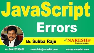 Errors in JavaScript | JavaScript Tutorial | Mr. Subba Raju