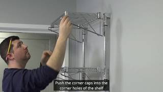 How to Install Your Adjustable Wall-Mounted Wire Shelving