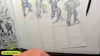 LIVE DRAWING Ep. 89 - UNDERSEA HERO! Anatomy of a page with concurrent parallel narrative! - 3/20/24