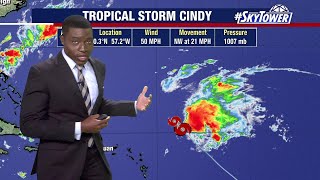 Tropical Storms Bret and Cindy continue to weaken