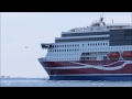 Viking Grace passerar Ledsund Åland 11.3.2018