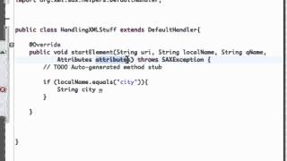 Android Application Development Tutorial 158 Start Element method