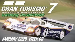 Gran Turismo 7 - Weekly Challenge #63 (January 2025 WK3)