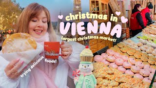 We went to the largest Christmas Market in Europe!! 🎄 Exploring Rathausplatz, Vienna 🇦🇹 Austria