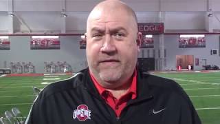 OL coach Greg Studrawa spring review 2018 - BuckeyeSports.com