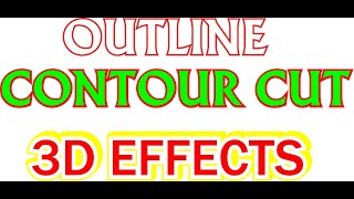 flexi sign pro contour cut #outline  #3Deffec t#outline #3d effect#contour #flexi #radiumart