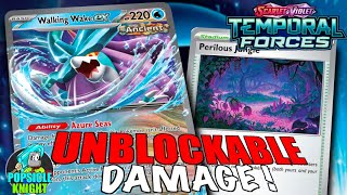 WALKING WAKE ex : Unblockable Attacks ! Ancient Poison ! PTCGL Gameplay (Pokémon TEMPORAL FORCES)