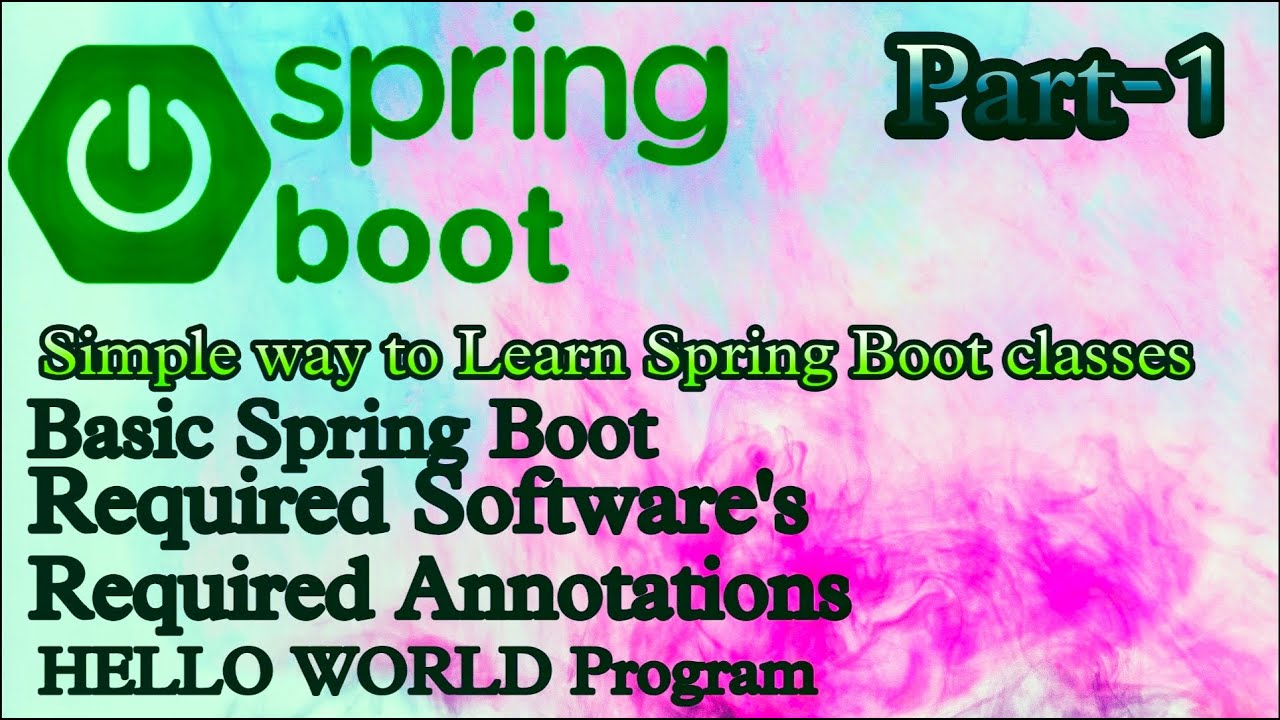 Spring Boot Day-1 Telugu [Simple Way To Learn Classes] #bsktrending # ...