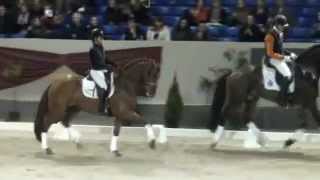 Uphill (Oscar) during clinic at stallionshow Zuidbroek in clinic with Johan Hamminga.PART II