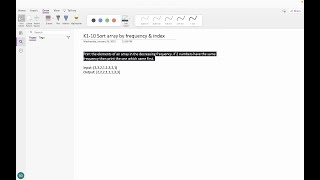 10. Sort array by frequency and index
