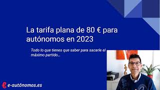 Tarifa plana para autónomos en España a partir de 2023