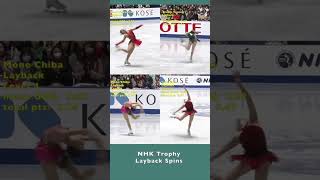 Kaori \u0026 Bradie \u0026 Mone \u0026 Yuna layback spins #figureskating