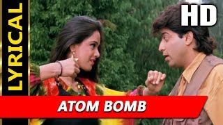 Atom Bomb With Lyrics | Alka Yagnik, Abhijeet Bhattacharya | Muqaddar 1996 HD Songs | Rohit Kumar