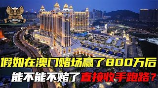 假如在澳门赌场赢了800万，能直接收手跑路嘛？会有什么样的后果