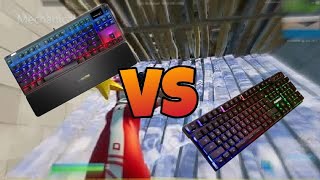 Mechanical Keyboard VS Membrane Keyboard ASMR In edit course - Omni Point Switches-Fortnite-Part 2