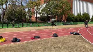 立五段跳　ホッピング　PB更新17m triplejump jumptraining