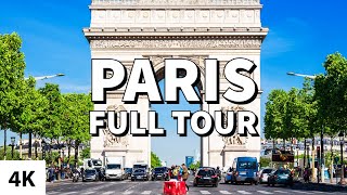A Tour of Beautiful PARIS, France (4K)