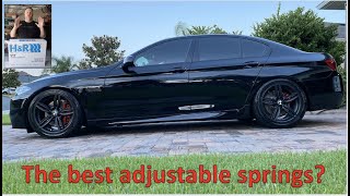 The best lowering springs? H&R VTF Adjustable Springs : BMW F10 528i, 535i, 550i