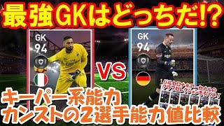 最強GKはどっちだ!?ドンナルンマ、テアシュテーゲン能力値比較＆バルセロナ、アーセナルのクラブセレクション引いてみた【ウイイレアプリ2019】