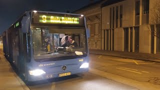 🔴 9 ➤ Kőbanya alsó vasútállomás ◄►  Óbuda Bognádni út | Mercedesz Benz Citaro  | PDZ-831