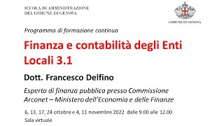 Finanza e contabilità degli Enti Locali (2022) 3.1