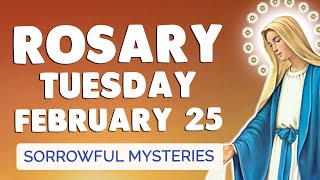 🙏 ROSARY TUESDAY 🙏 Holy Rosary TODAY Sorrowful Mysteries February 25, 2025