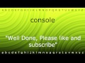 Here I will show you how to say 'console' with Zira.mp4