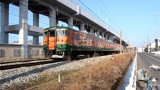 【山陽本線】JR西日本　湘南色115系電車　オカD-26編成