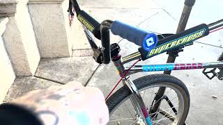 Installing SuperCross Carbon BMX Handlebars on a big BMX bike