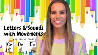 A-Z main letter sounds with Mrs. Peters' movements