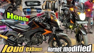 honda hornet cb 160r modified | Hornet 160 Exhaust Sound | Hornet Modified