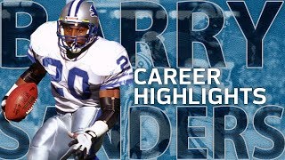 Barry Sanders UNREAL Career Highlights | NFL Legends Highlights