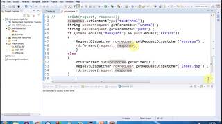 Coding with RequestDispatcher interface