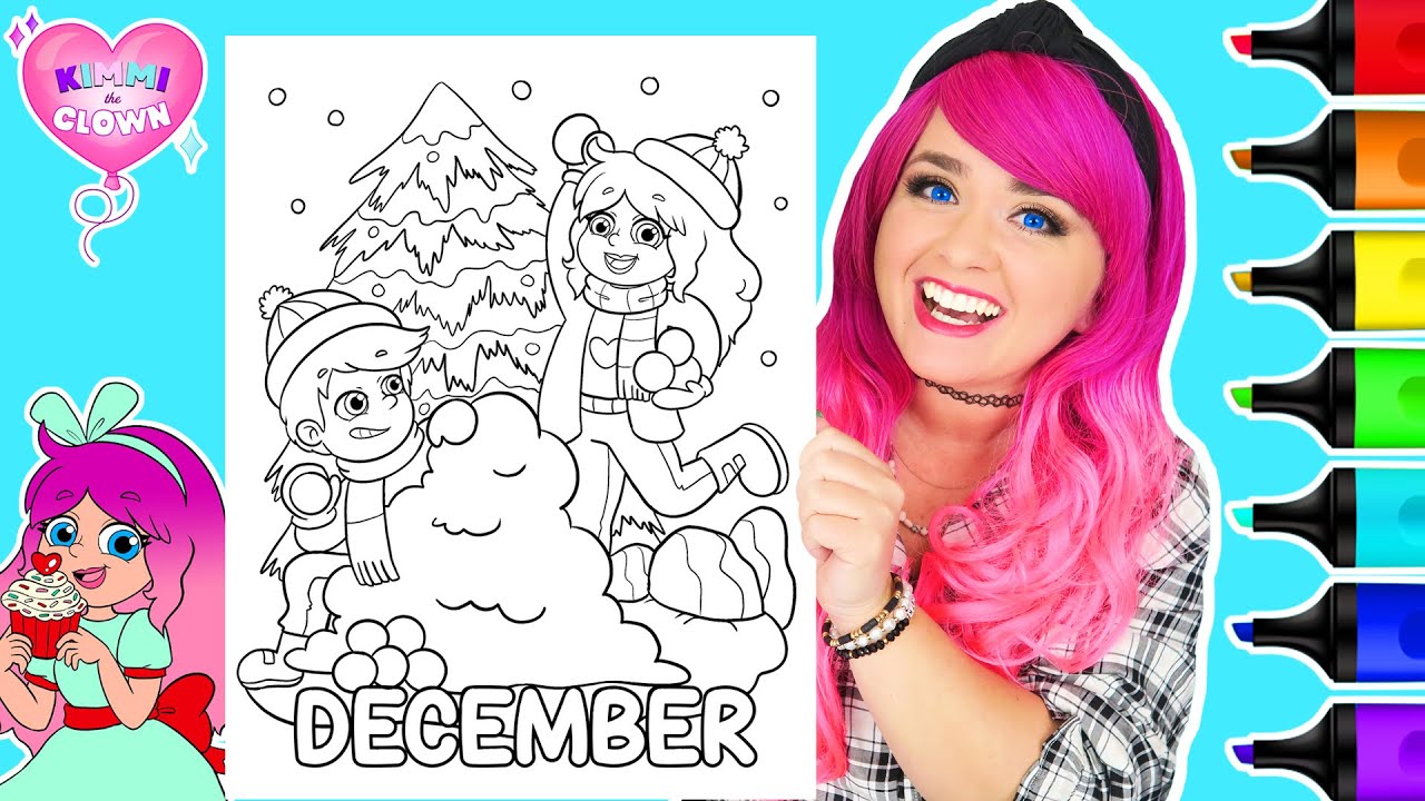 Kimmi The Clown Christmas Coloring Book