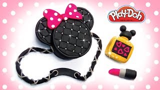 Minnie Mouse Set. DIY for Kids. Making Play Doh Disney Stuff Minnie Mouse Disney Makeup Bag Tutorial