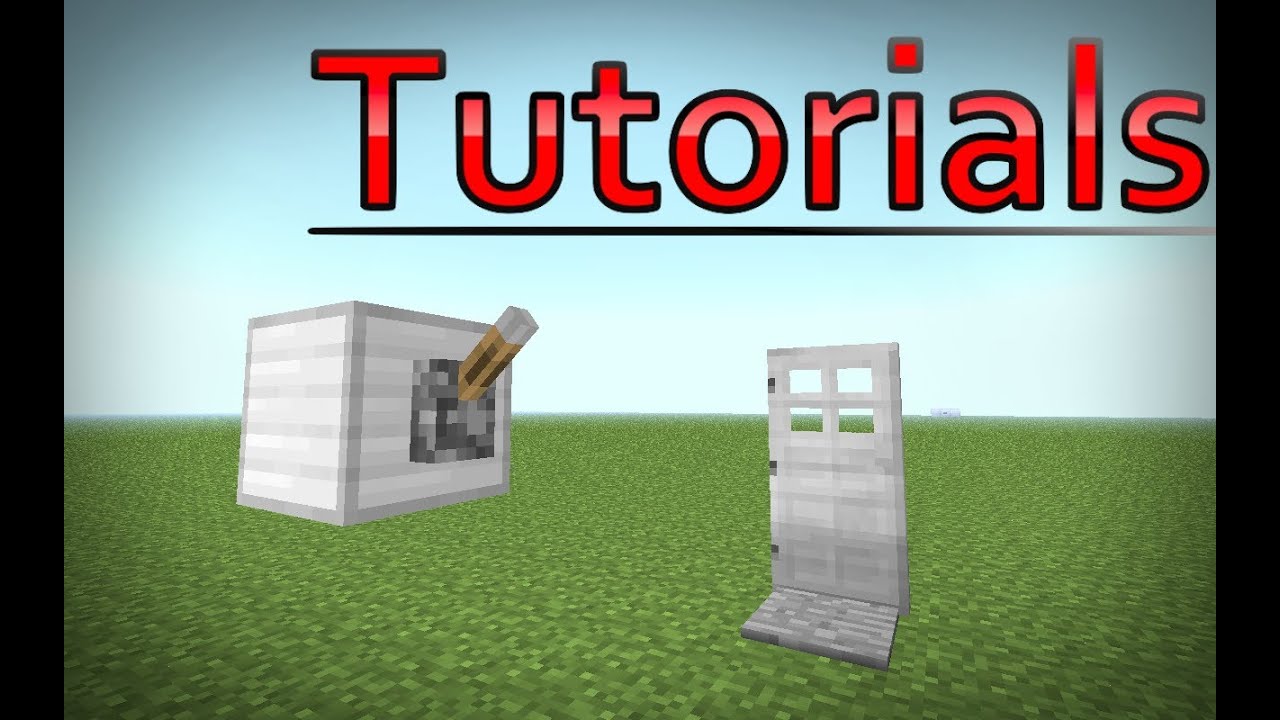 Minecraft Locking Door Tutorial Youtube