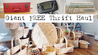 Giant FREE Thrift Haul!!! Vintage Finds | Thrifted Farmhouse Finds!