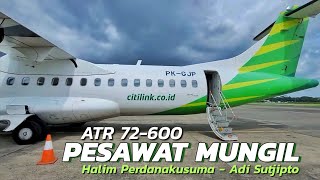 JAKARTA - JOGJA PAKAI PESAWAT BALING-BALING..? Citilink Indonesia QG-1107 [HLP-JOG] ATR 72-600