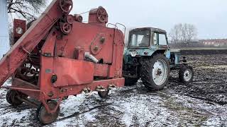 Готуємось  віяти ячмінь. Дядько купив 🚜.