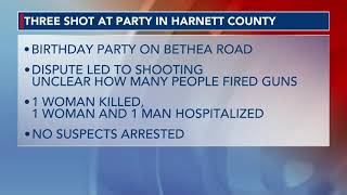 Three shot at Lillington birthday party