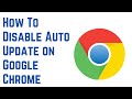 How To Disable Auto Update on Google Chrome