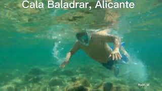 Cala Baladrar en Alicante, Costa blanco. comunidad Valenciana, España