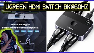 UGREEN HDMI Switch 8K@60Hz 2 Entradas a 1 Salida, Conmutador HDMI 2.1 4K@144Hz 2K@240Hz  ¿EL MEJOR?